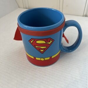 DC Comics Superman Oversized Mug with Cape Small Chip Bottom See Pictures